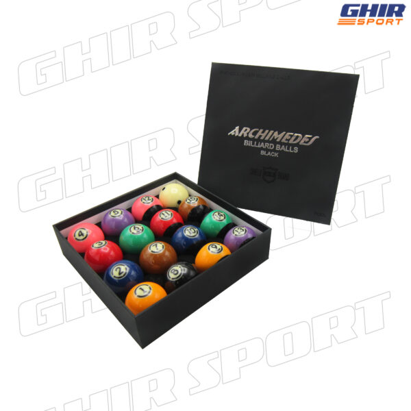 JEUX DE BOULE BILLARD ARCHIMEDES PROFESSIONNEL 57MM BLACK – Image 2