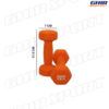 HALTERE HEXAGONALE EN NEOPRENE FLOTT FWS-2000 – Image 3