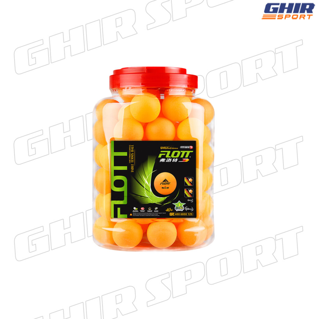 BALLE DE PING-PONG UNE ETOILE 60PCS FLOTT FTT-0919
