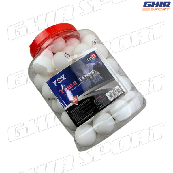 Balles de Tennis de Table FOX – Lot de 60 pièces
