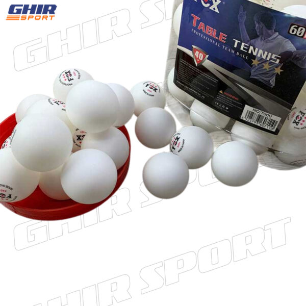 ⁦Balles de Tennis de Table FOX – Lot de 60 pièces⁩ - الصورة ⁦3⁩