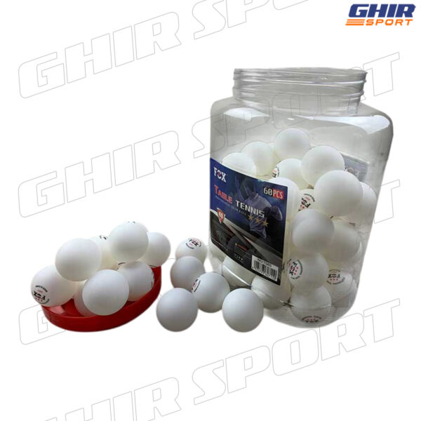 ⁦Balles de Tennis de Table FOX – Lot de 60 pièces⁩ - الصورة ⁦2⁩