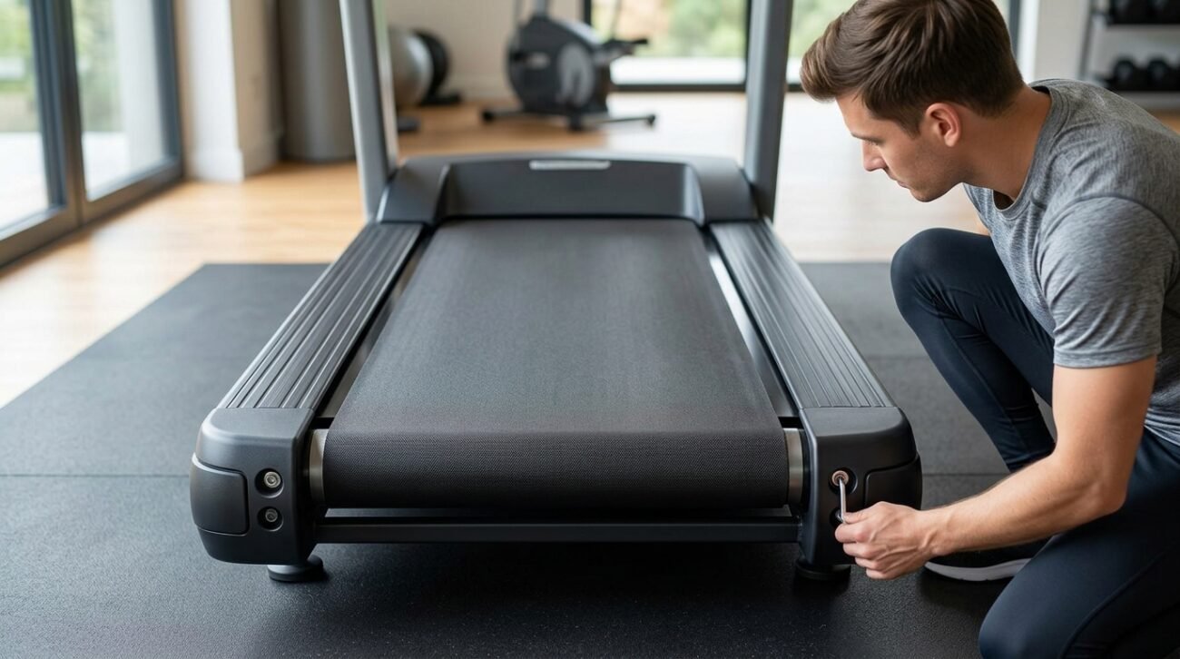 Réglage bande tapis de cours
